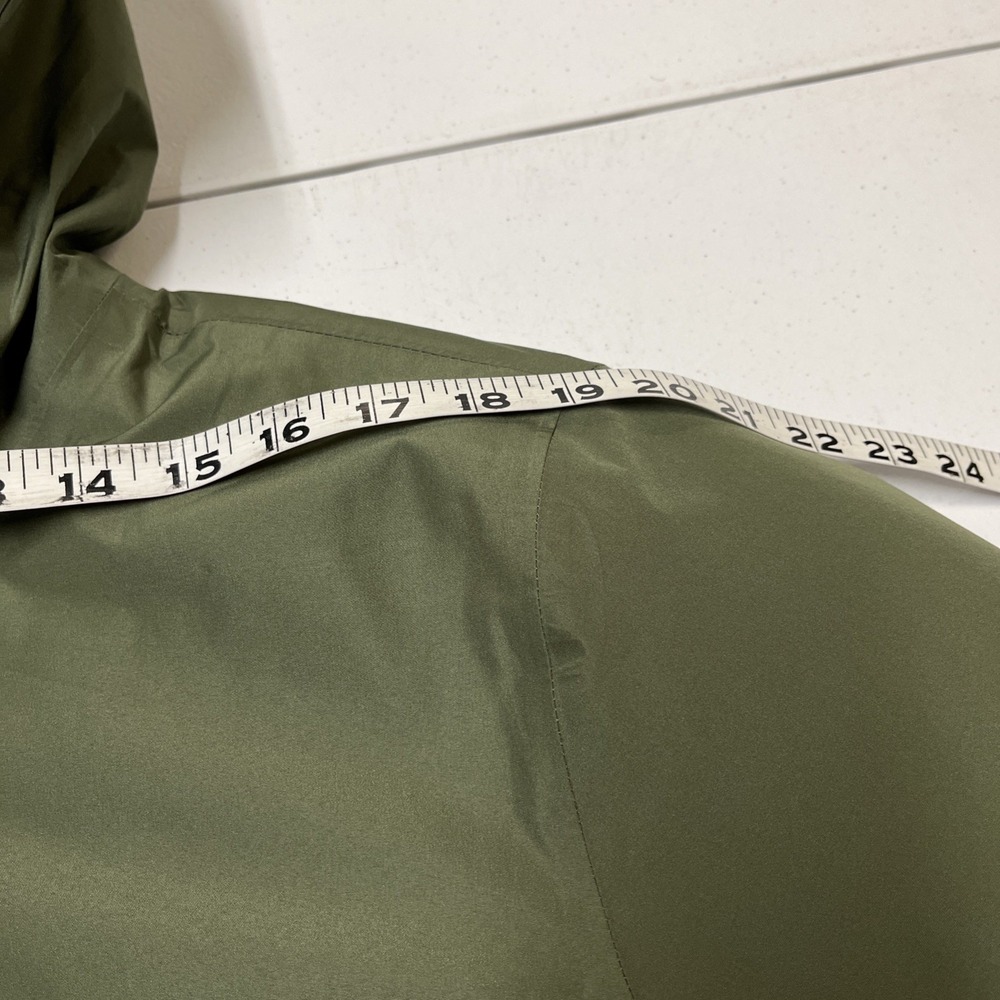 Lands End Jacket Wonderweight Packable Down Green Hyper Dry Nylon Size 1X Hooded - Picture 6 of 14